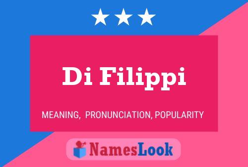 ملصق اسم Di Filippi