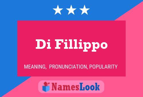 ملصق اسم Di Fillippo