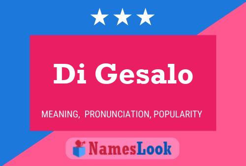 ملصق اسم Di Gesalo