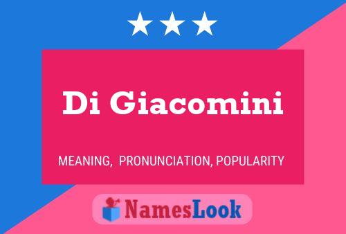 ملصق اسم Di Giacomini