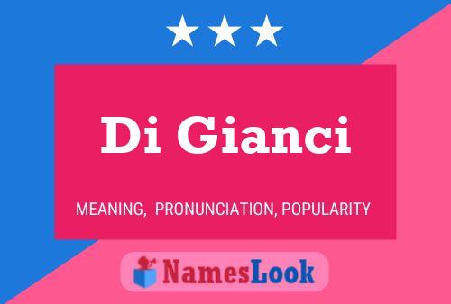 ملصق اسم Di Gianci