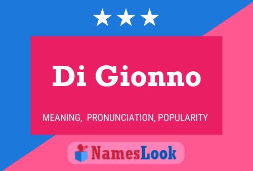 ملصق اسم Di Gionno