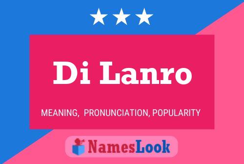 ملصق اسم Di Lanro