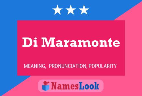 ملصق اسم Di Maramonte