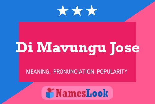 ملصق اسم Di Mavungu Jose