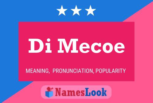 ملصق اسم Di Mecoe