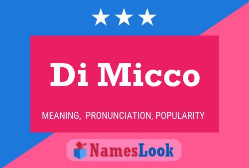 ملصق اسم Di Micco