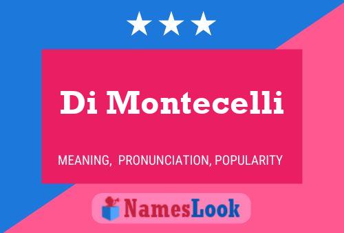 ملصق اسم Di Montecelli