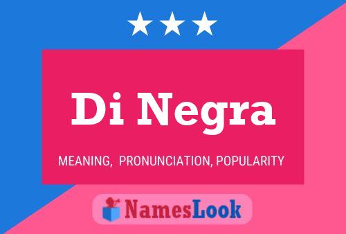 ملصق اسم Di Negra