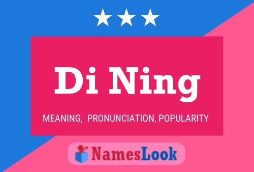 ملصق اسم Di Ning