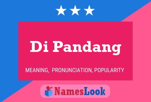 ملصق اسم Di Pandang