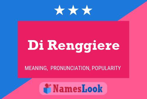 ملصق اسم Di Renggiere