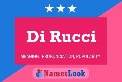 ملصق اسم Di Rucci