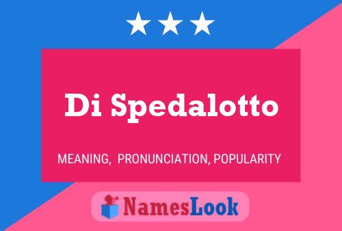 ملصق اسم Di Spedalotto