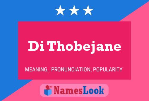 ملصق اسم Di Thobejane