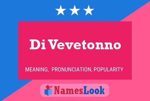 ملصق اسم Di Vevetonno