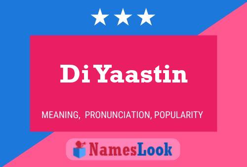 ملصق اسم Di Yaastin