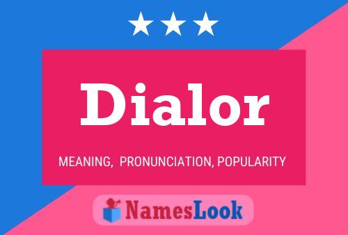 ملصق اسم Dialor