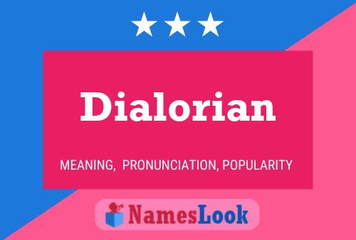 ملصق اسم Dialorian