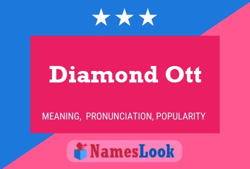 ملصق اسم Diamond Ott