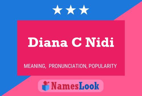 ملصق اسم Diana C Nidi