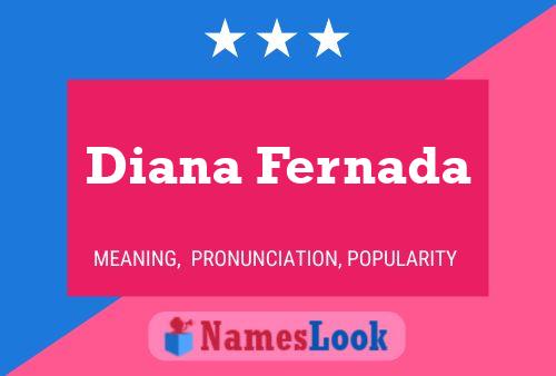 ملصق اسم Diana Fernada