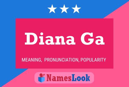 ملصق اسم Diana Ga