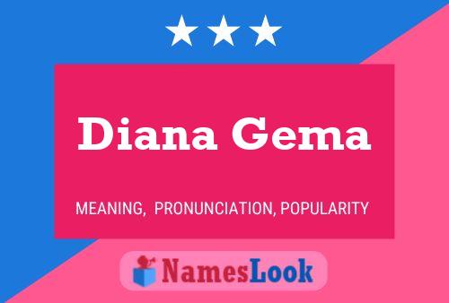 ملصق اسم Diana Gema