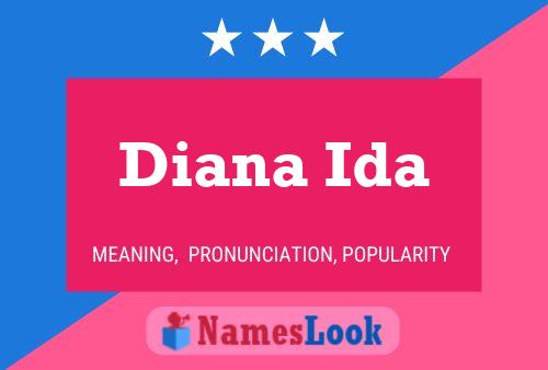 ملصق اسم Diana Ida