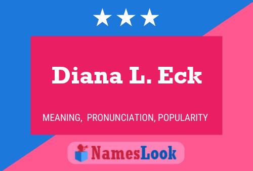 ملصق اسم Diana L. Eck