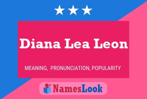 ملصق اسم Diana Lea Leon