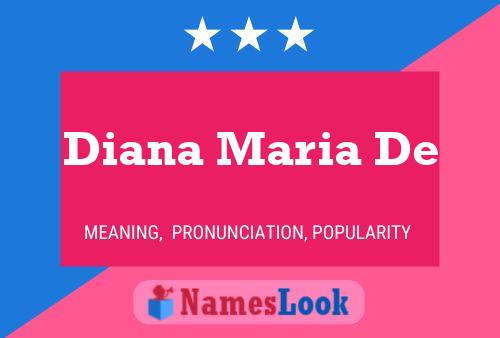 ملصق اسم Diana Maria De