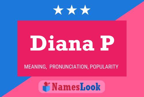 ملصق اسم Diana P