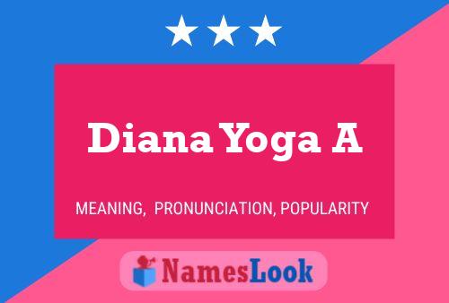 ملصق اسم Diana Yoga A