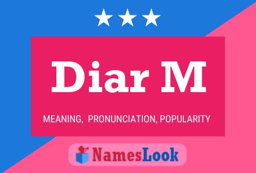 ملصق اسم Diar M