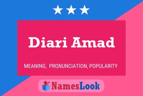 ملصق اسم Diari Amad