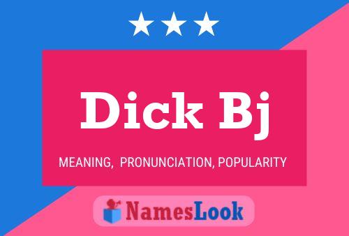 ملصق اسم Dick Bj