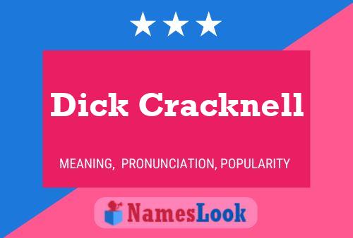 ملصق اسم Dick Cracknell