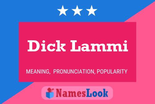 ملصق اسم Dick Lammi