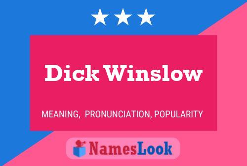 ملصق اسم Dick Winslow