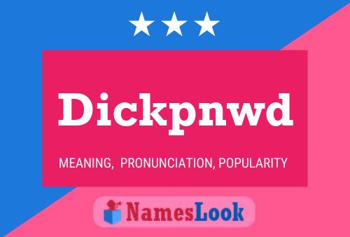 ملصق اسم Dickpnwd