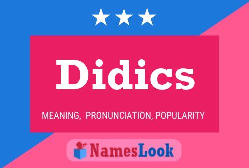 ملصق اسم Didics