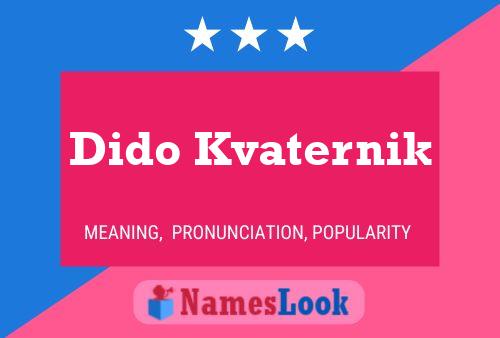 ملصق اسم Dido Kvaternik