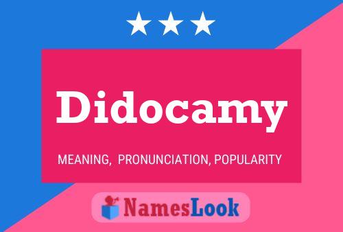 ملصق اسم Didocamy