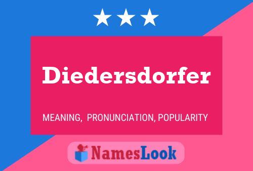 ملصق اسم Diedersdorfer