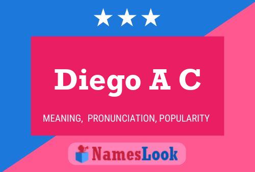 ملصق اسم Diego A C