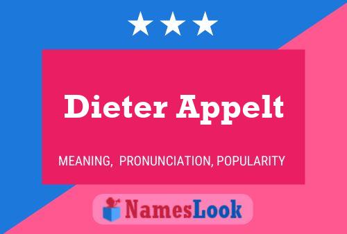 ملصق اسم Dieter Appelt