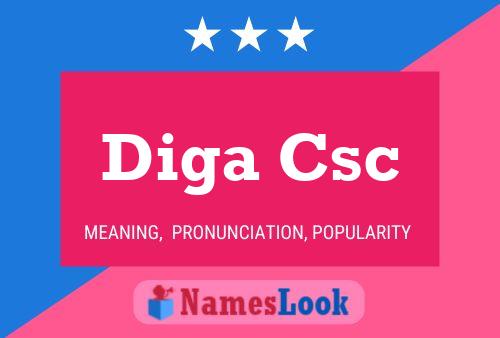 ملصق اسم Diga Csc