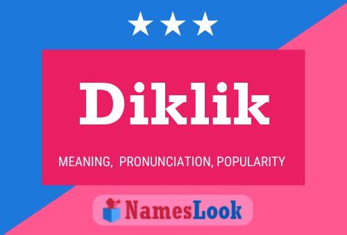 ملصق اسم Diklik