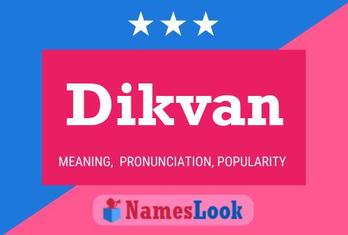 ملصق اسم Dikvan